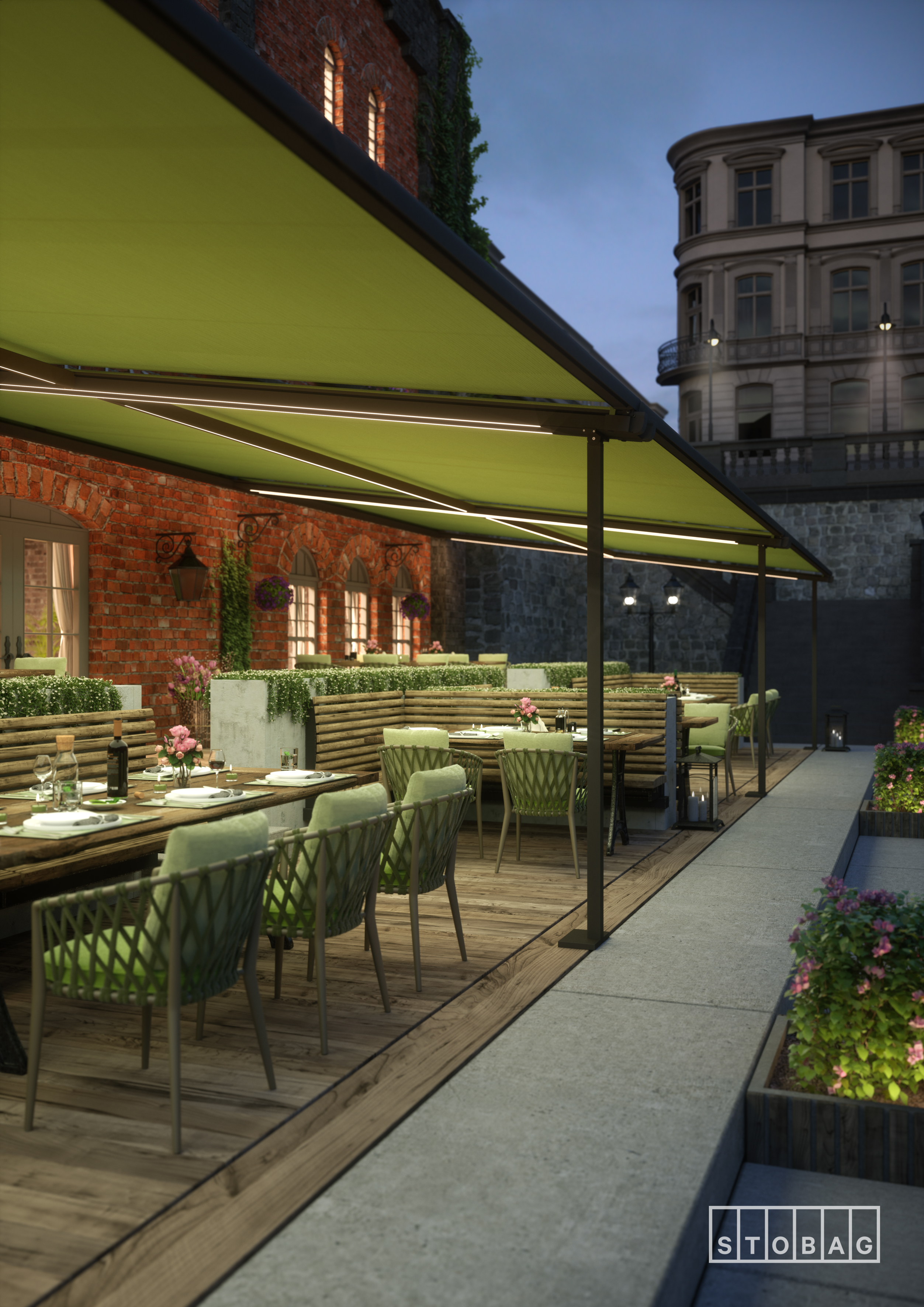 led Line på Pergolino